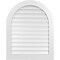 Ekena Millwork Round Top Surface Mount PVC Gable Vent: Functional, w/ 3-1/2"W x 1"P Standard Frame, 32"W x 40"H GVPRT32X4001SF - alternate 1